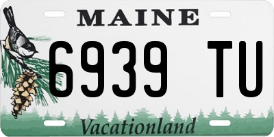 ME license plate 6939TU