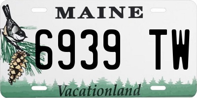 ME license plate 6939TW