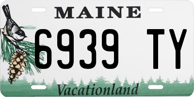 ME license plate 6939TY