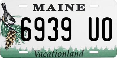 ME license plate 6939UO