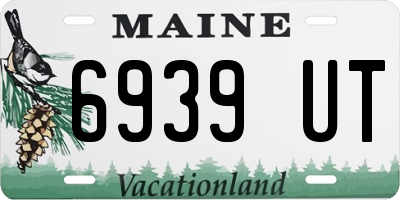 ME license plate 6939UT