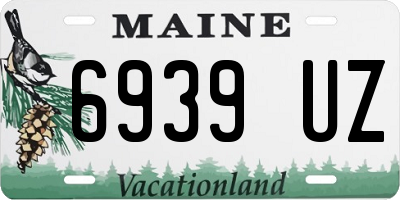 ME license plate 6939UZ