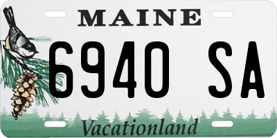 ME license plate 6940SA