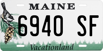 ME license plate 6940SF
