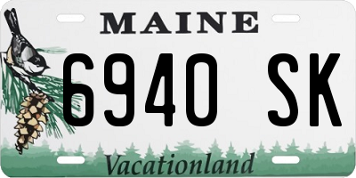 ME license plate 6940SK