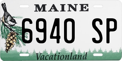 ME license plate 6940SP