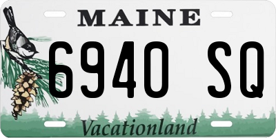ME license plate 6940SQ