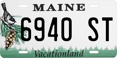 ME license plate 6940ST