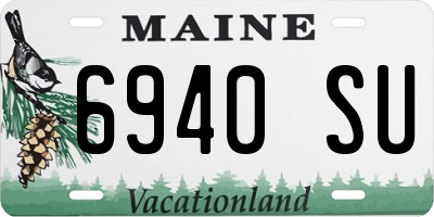 ME license plate 6940SU