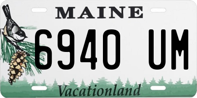 ME license plate 6940UM