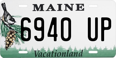 ME license plate 6940UP