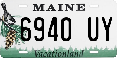 ME license plate 6940UY