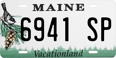 ME license plate 6941SP