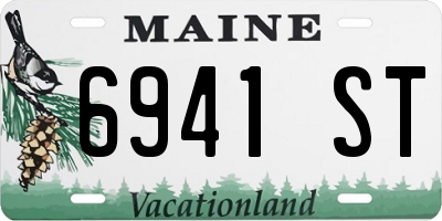 ME license plate 6941ST