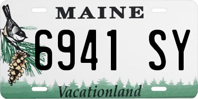 ME license plate 6941SY