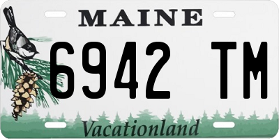 ME license plate 6942TM