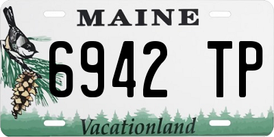 ME license plate 6942TP