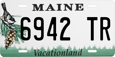 ME license plate 6942TR
