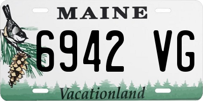 ME license plate 6942VG