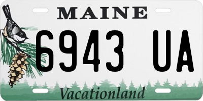 ME license plate 6943UA