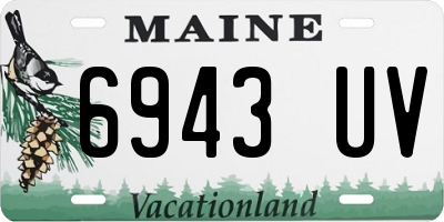 ME license plate 6943UV