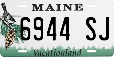 ME license plate 6944SJ