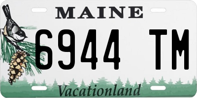 ME license plate 6944TM