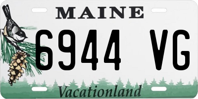 ME license plate 6944VG