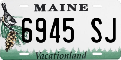 ME license plate 6945SJ