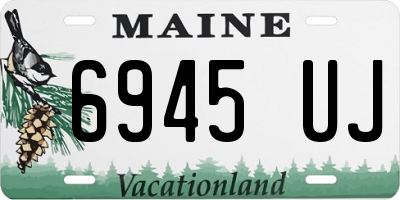 ME license plate 6945UJ