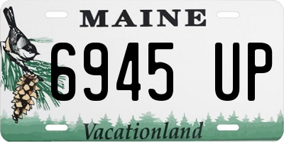 ME license plate 6945UP