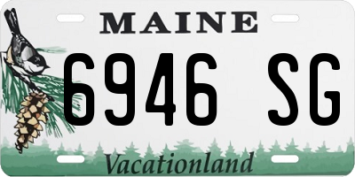ME license plate 6946SG