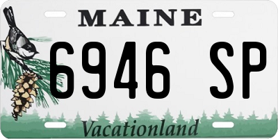 ME license plate 6946SP