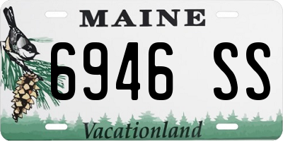 ME license plate 6946SS