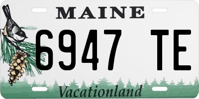 ME license plate 6947TE