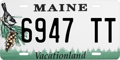 ME license plate 6947TT