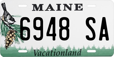 ME license plate 6948SA