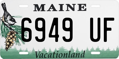 ME license plate 6949UF