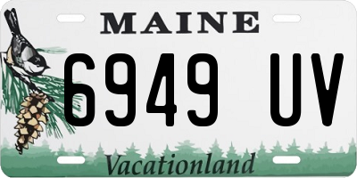 ME license plate 6949UV