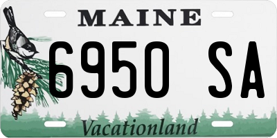 ME license plate 6950SA