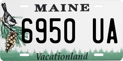 ME license plate 6950UA