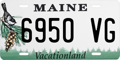 ME license plate 6950VG