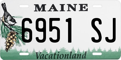 ME license plate 6951SJ