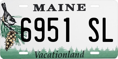 ME license plate 6951SL