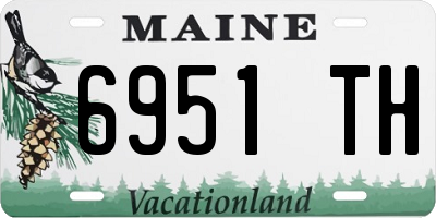 ME license plate 6951TH