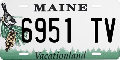 ME license plate 6951TV