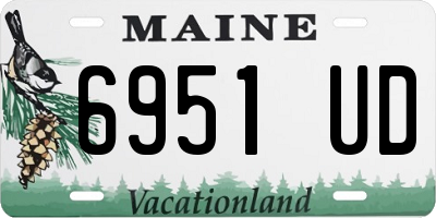 ME license plate 6951UD