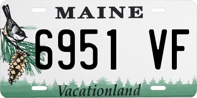 ME license plate 6951VF