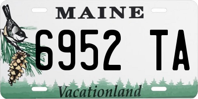 ME license plate 6952TA