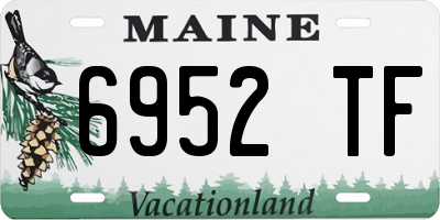 ME license plate 6952TF